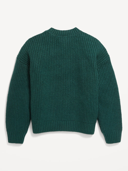 SoSoft Shaker-Stitch Sweater for Girls