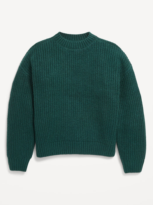 SoSoft Shaker-Stitch Sweater for Girls