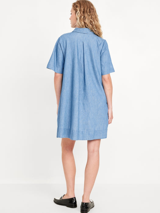 Mini Jean Shirt Dress