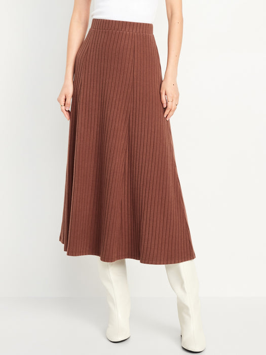 Cozy Ribbed Maxi Skirt