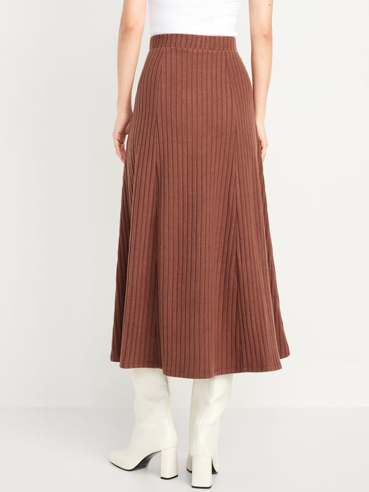 Cozy Ribbed Maxi Skirt
