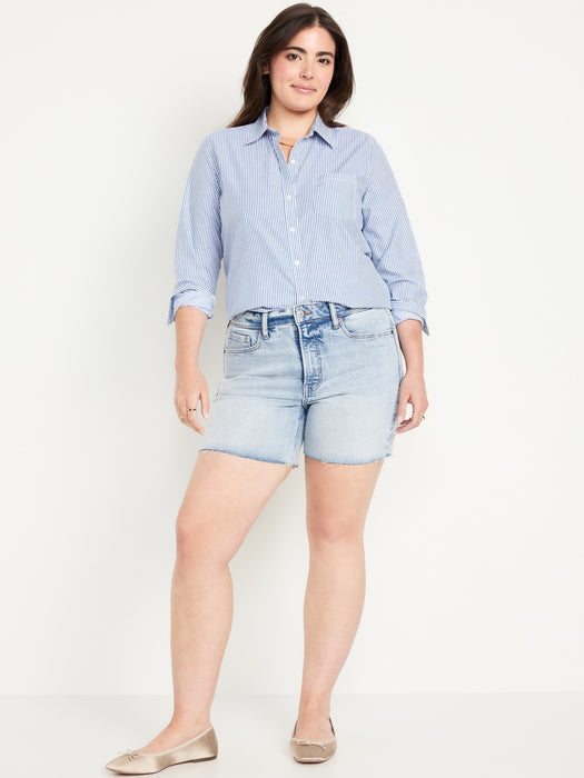 High-Waisted OG Jean Cut-Off Shorts -- 5-inch inseam