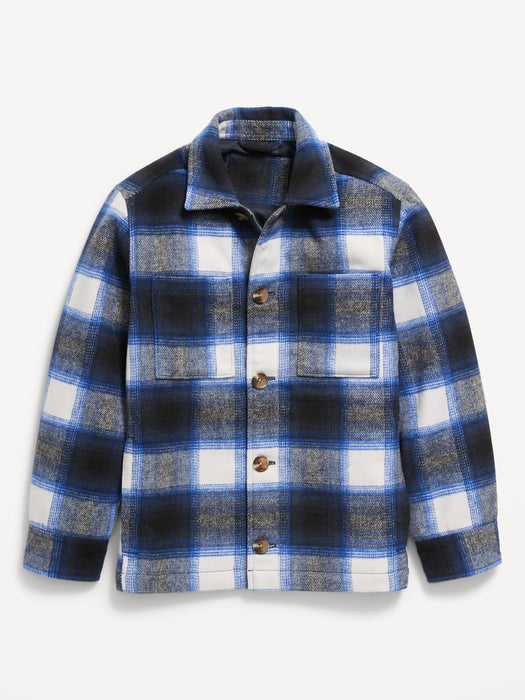 Plaid Shacket for Boys