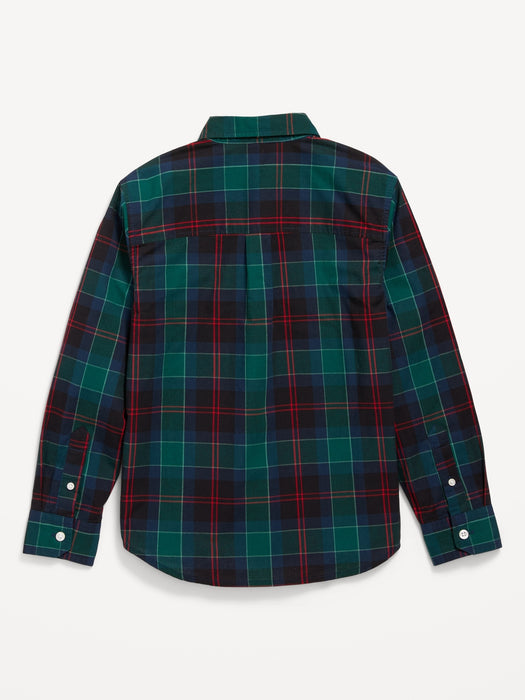 Long-Sleeve Poplin Shirt for Boys