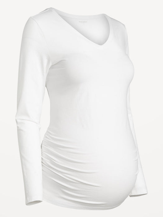 Maternity V-Neck Long-Sleeve T-Shirt