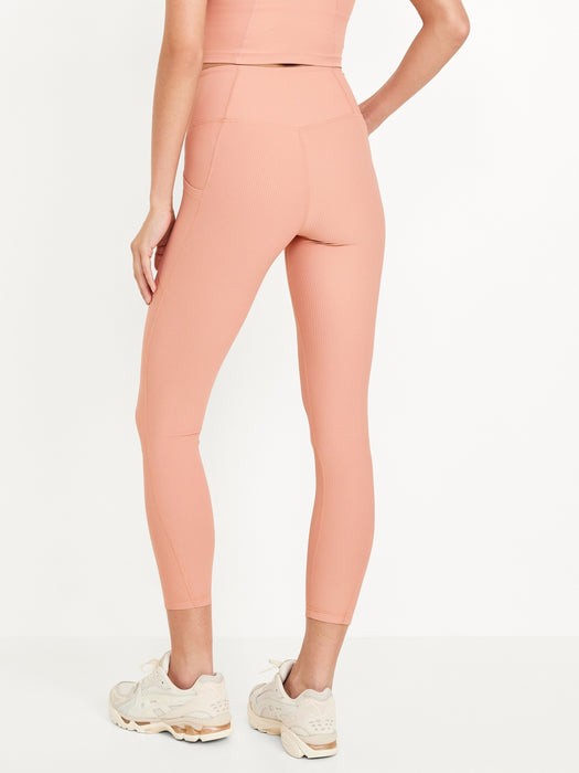 High-Waisted PowerSoft Rib Leggings