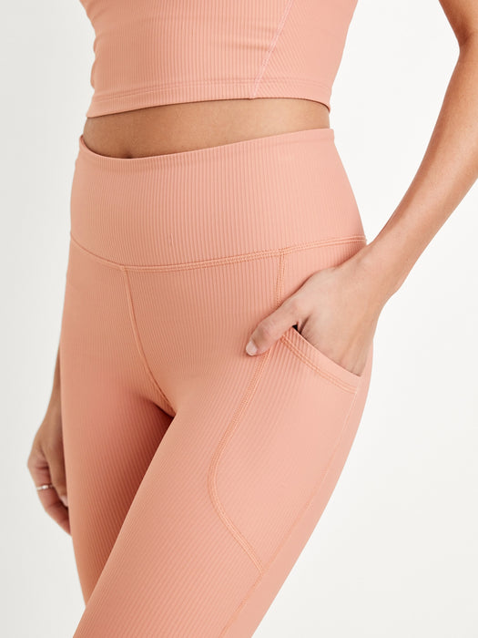 High-Waisted PowerSoft Rib Leggings