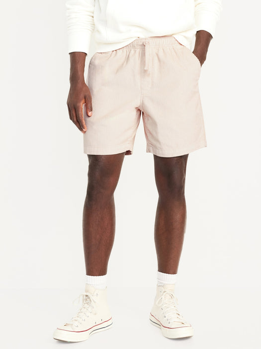 Corduroy Jogger Shorts -- 7-inch inseam