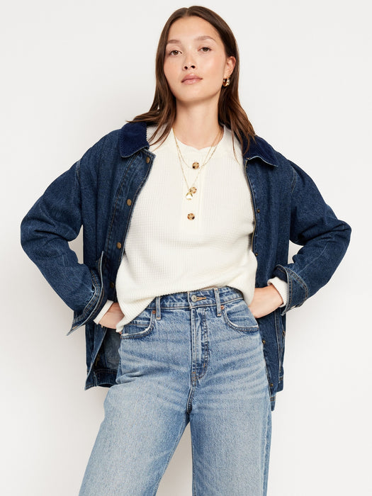 Cozy Waffle Henley T-Shirt