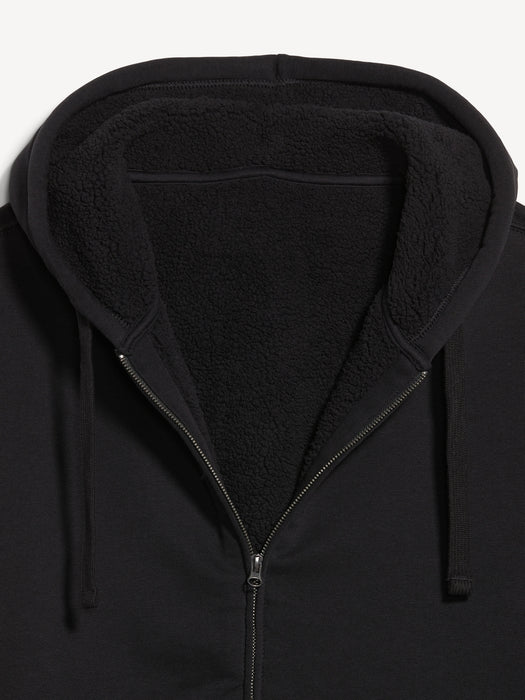 Sherpa-Lined Zip Hoodie