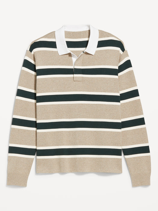 Rugby Stripe Polo Sweater