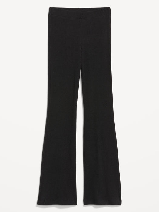 High-Waisted Cozy Ribbed Flare Leggings