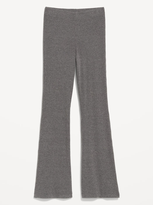 High-Waisted Cozy Ribbed Flare Leggings