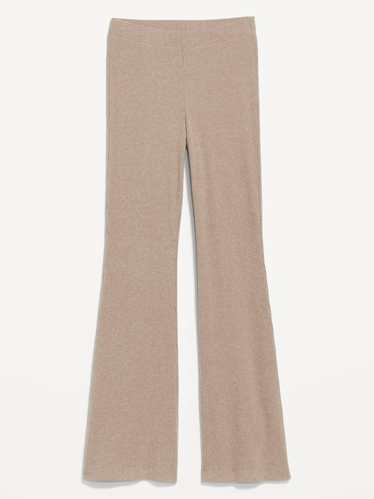 High-Waisted Cozy Ribbed Flare Leggings