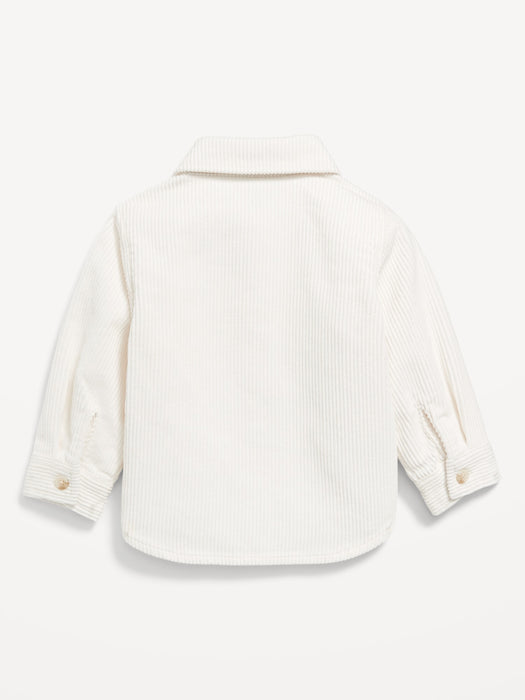 Long-Sleeve Corduroy Pocket Shirt for Baby
