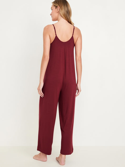 Knit Jersey Pajama Jumpsuit