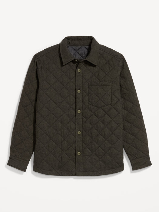 Quilted Button-Down Shacket
