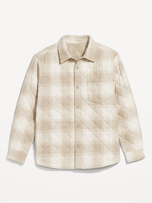 Quilted Button-Down Shacket