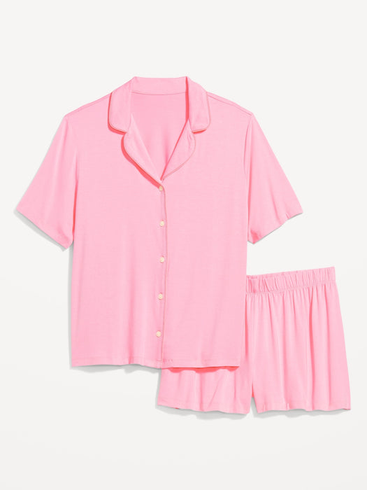 Knit Jersey Pajama Short Set