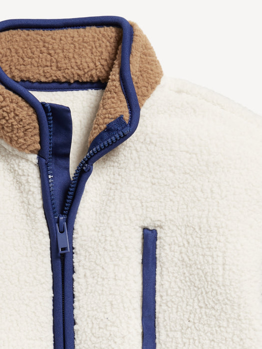 Full-Zip Sherpa Jacket for Boys