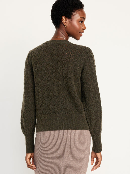 Pointelle Cardigan
