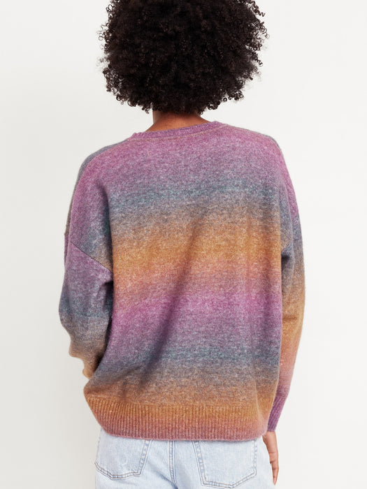 Cozy Crew-Neck Ombré Sweater