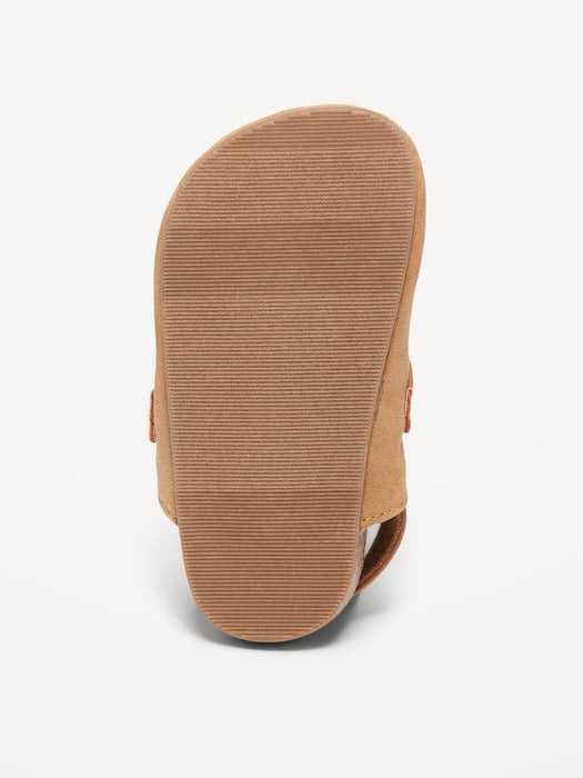 Unisex Faux-Suede Buckled Clog Shoes for Toddler
