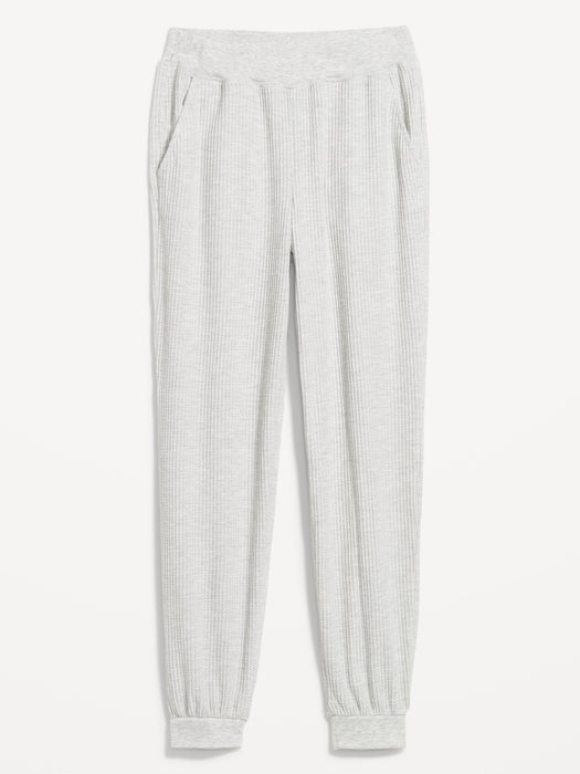 High-Waisted Waffle Lounge Jogger