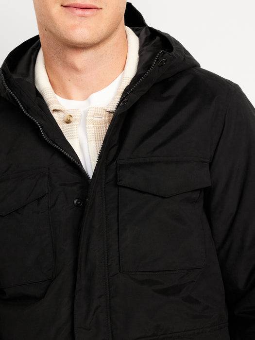 Water-Resistant Tech Utility Jacket
