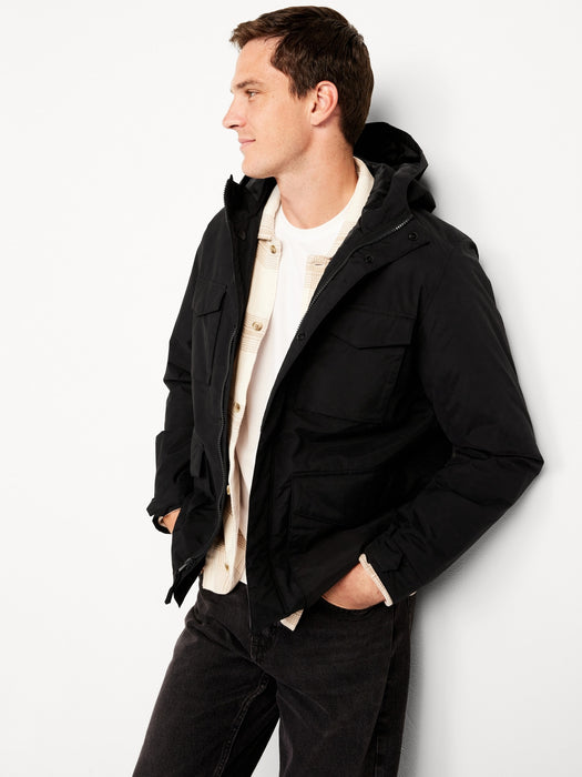 Water-Resistant Tech Utility Jacket