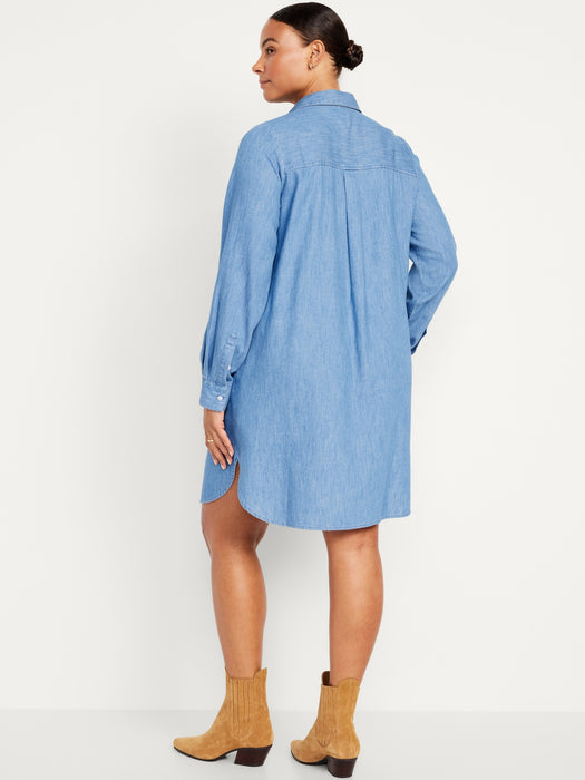 Jean Mini Shirt Dress