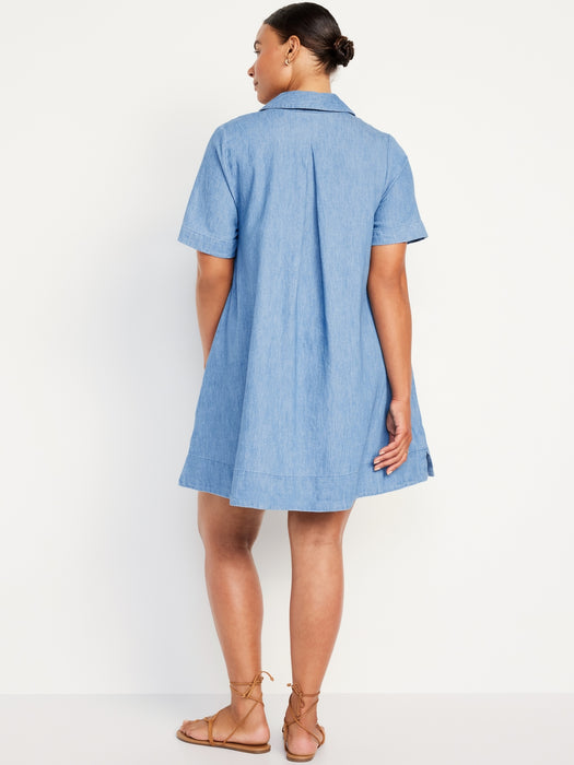 Mini Jean Shirt Dress