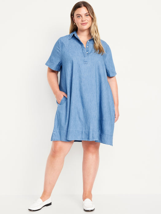 Mini Jean Shirt Dress