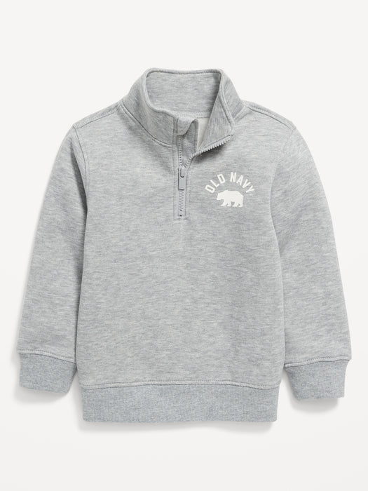 Long-Sleeve Quarter Zip Sweatshirt for Toddler Boys