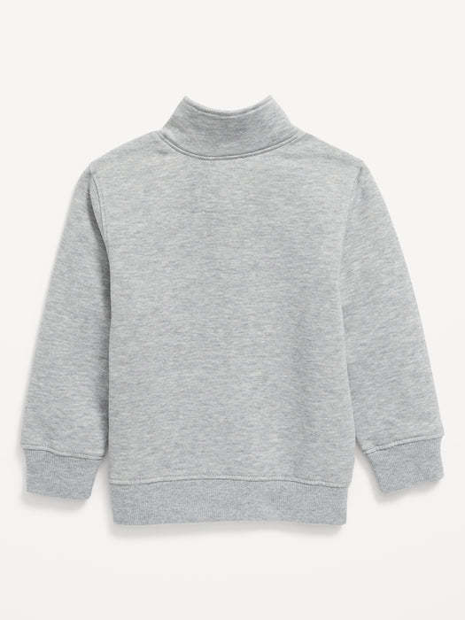 Long-Sleeve Quarter Zip Sweatshirt for Toddler Boys
