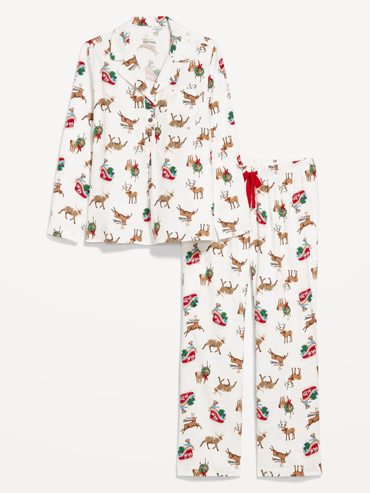 Maternity Matching Flannel Pajama Set