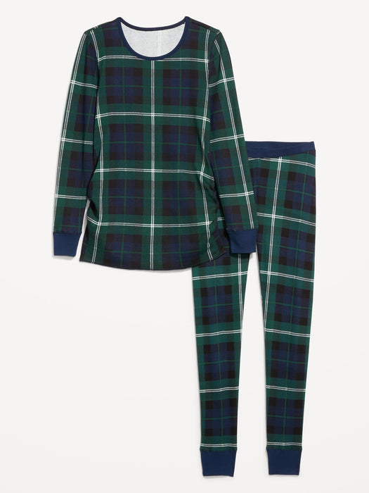 Maternity Waffle Pajama Set