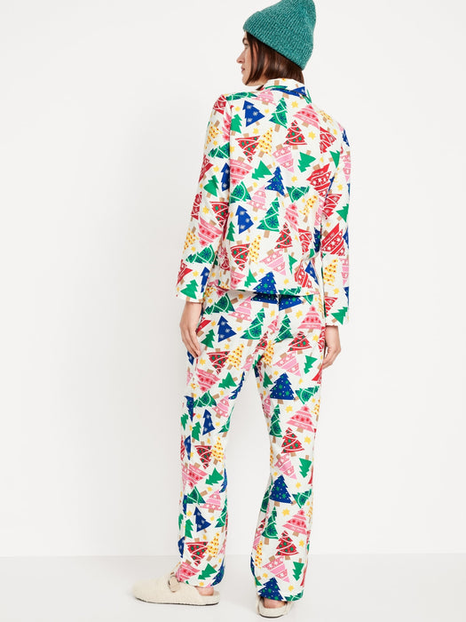 Flannel Pajama Set for Women