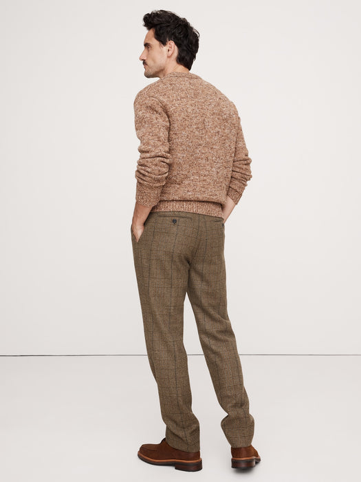 Plaid Flannel Suit Pant