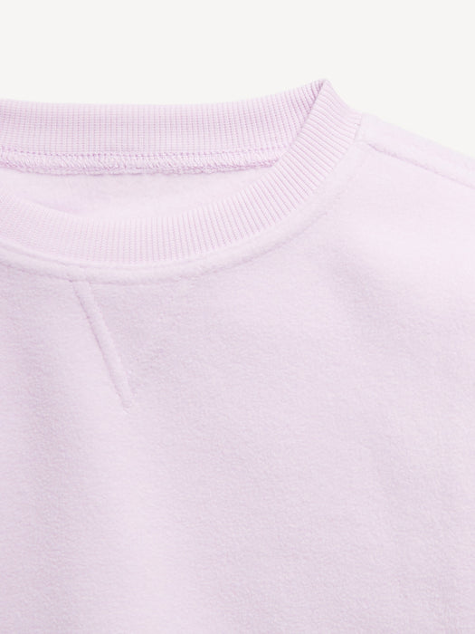 Long-Sleeve Microfleece Crew-Neck Sweatshirt for Girls