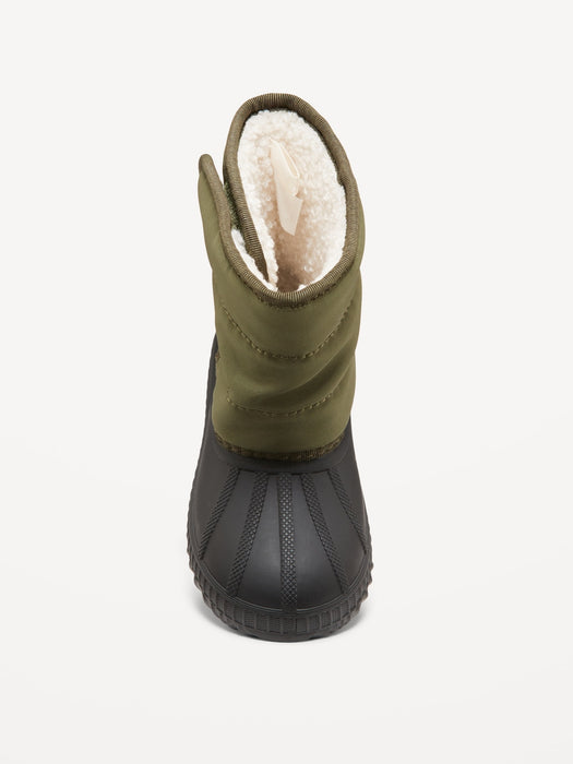 Color-Block Duck Boots for Toddler Boys