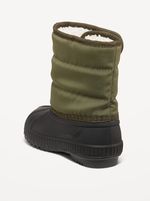 Color-Block Duck Boots for Toddler Boys