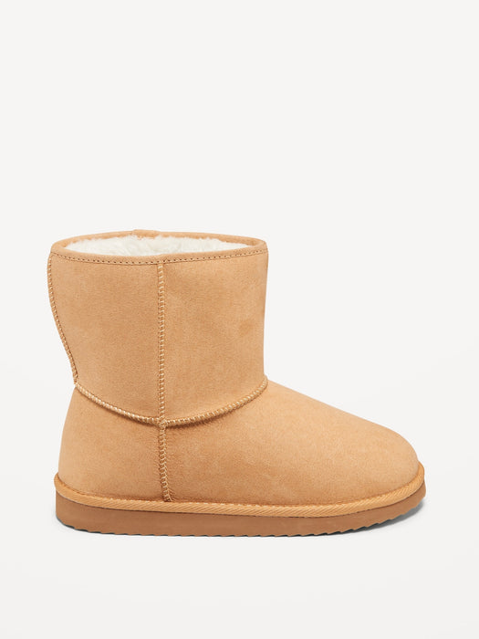 Faux-Suede Faux-Fur Lined Boots for Girls