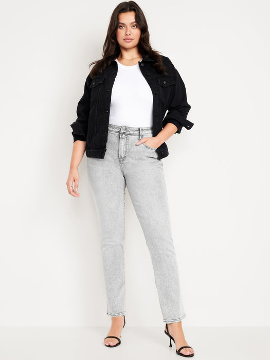 High-Waisted Vintage Slim Jeans
