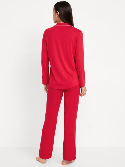 Knit Jersey Pajama Pant Set