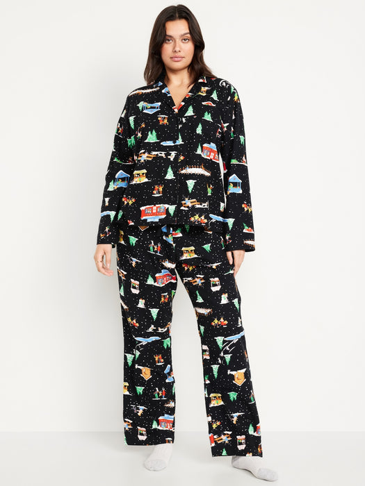 Flannel Pajama Set for Women