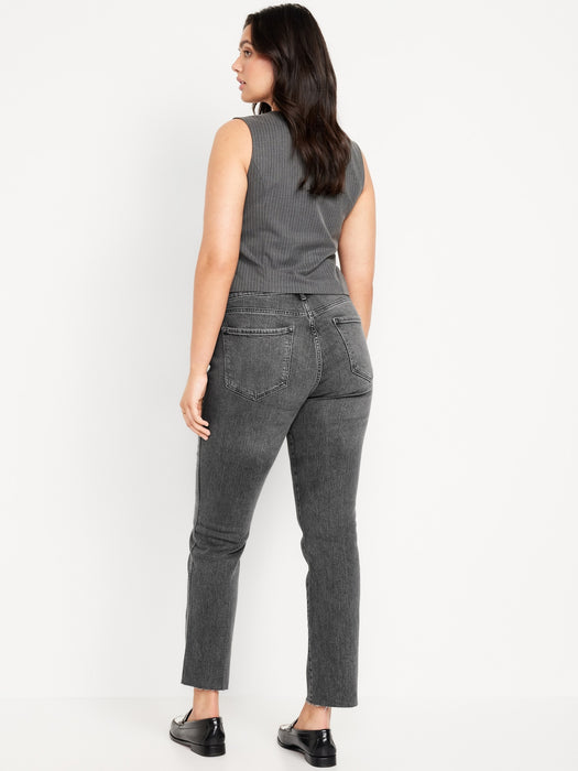 High-Waisted Vintage Slim Jeans