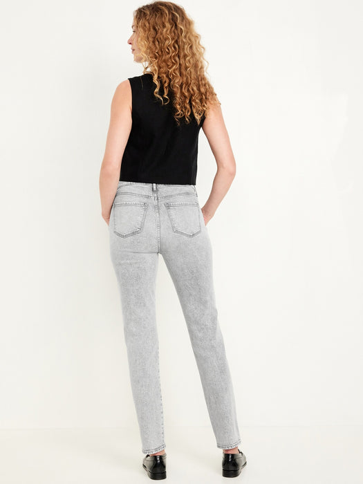 High-Waisted Vintage Slim Jeans