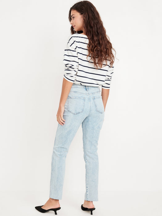 High-Waisted Vintage Slim Jeans