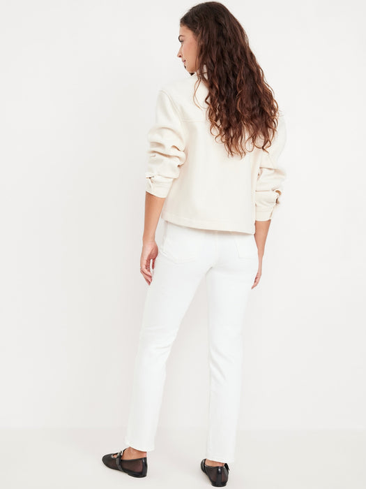 High-Waisted Vintage Slim Jeans